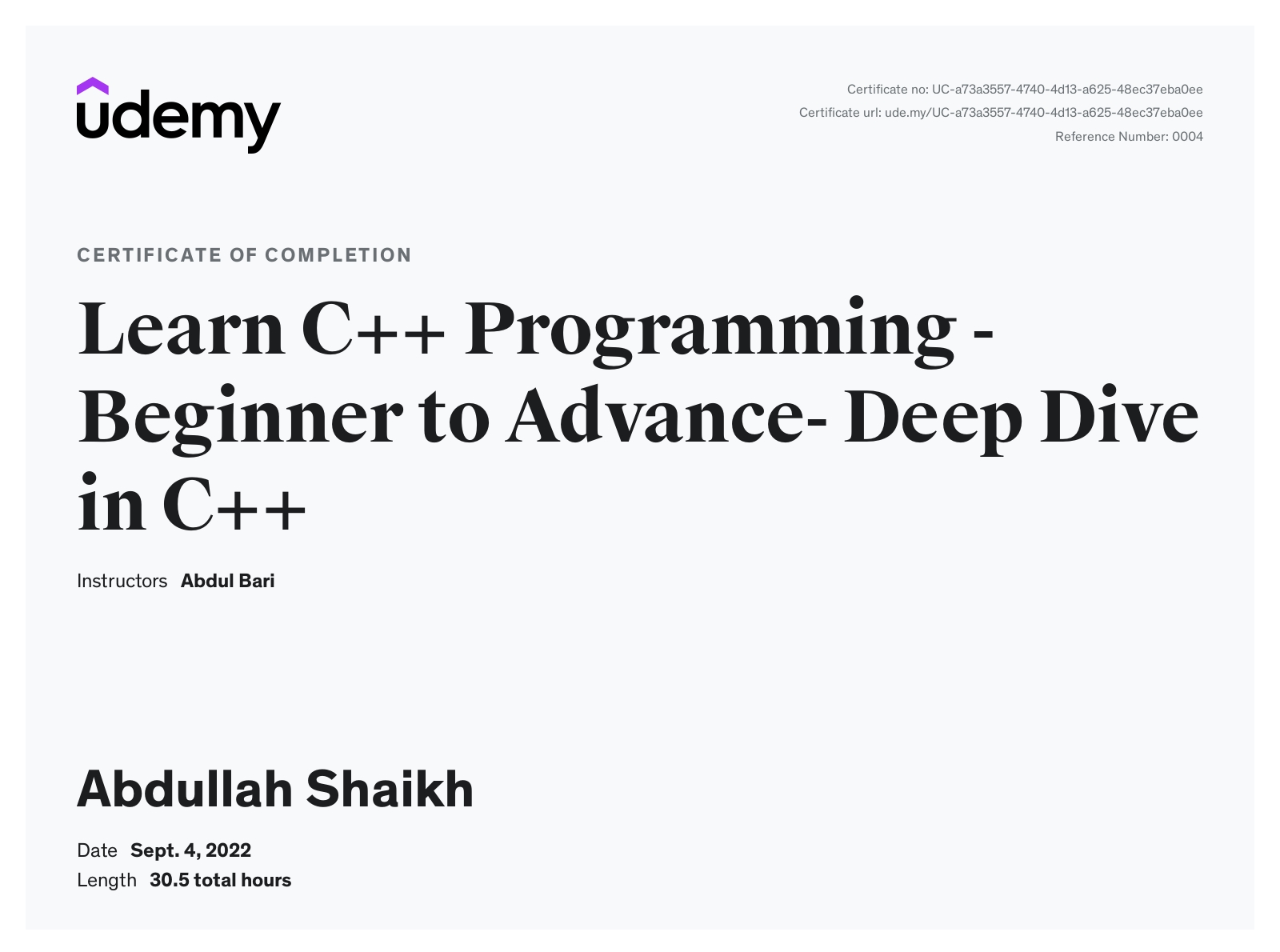C++ Programming- Beginner to Advance- Deep Dive in C++