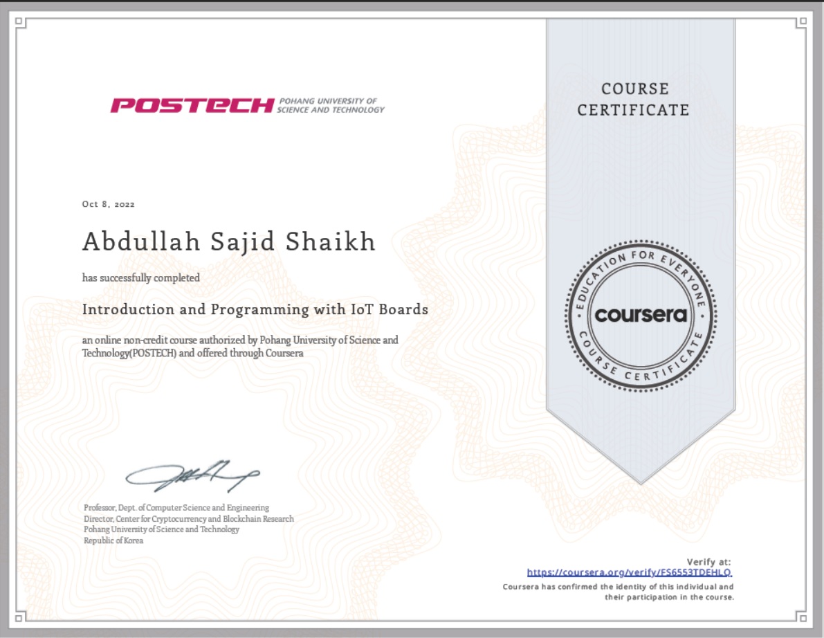 Introduction and Programming with IoT Boards